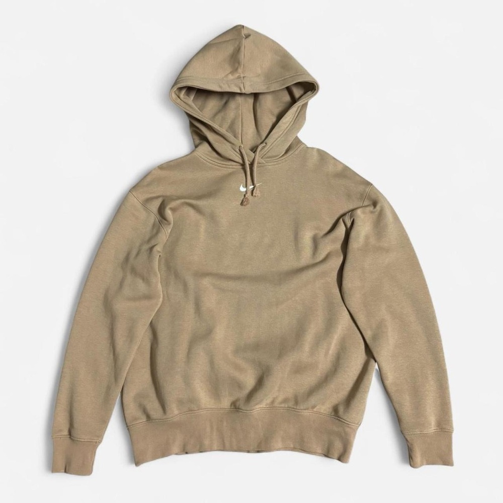 Beige oversized fleece hoodie - NIKE (Size XS)
